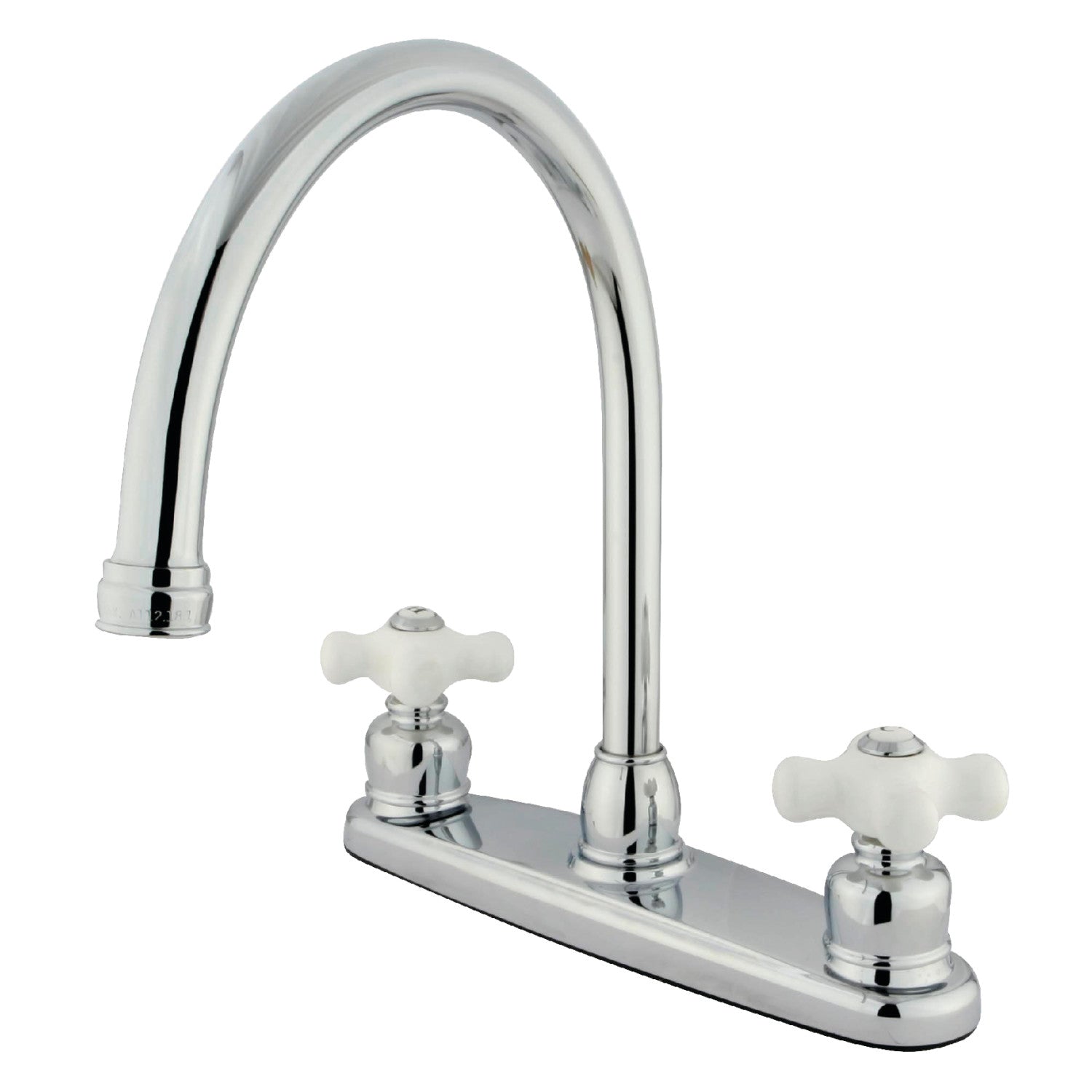 Kingston Heirloom KB721PXLS - Vintage Two-Handle 2-Hole 8" Centerset Kitchen Faucet, Polished Chrome — image 1